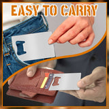 Nuogo 100 Pieces Stainless Steel Card Bottle Openers Bulk Metal Card Beer Bottle Openers Groomsmen Wallet Bottle Opener for Wedding Party Bridesmaid Nuogo