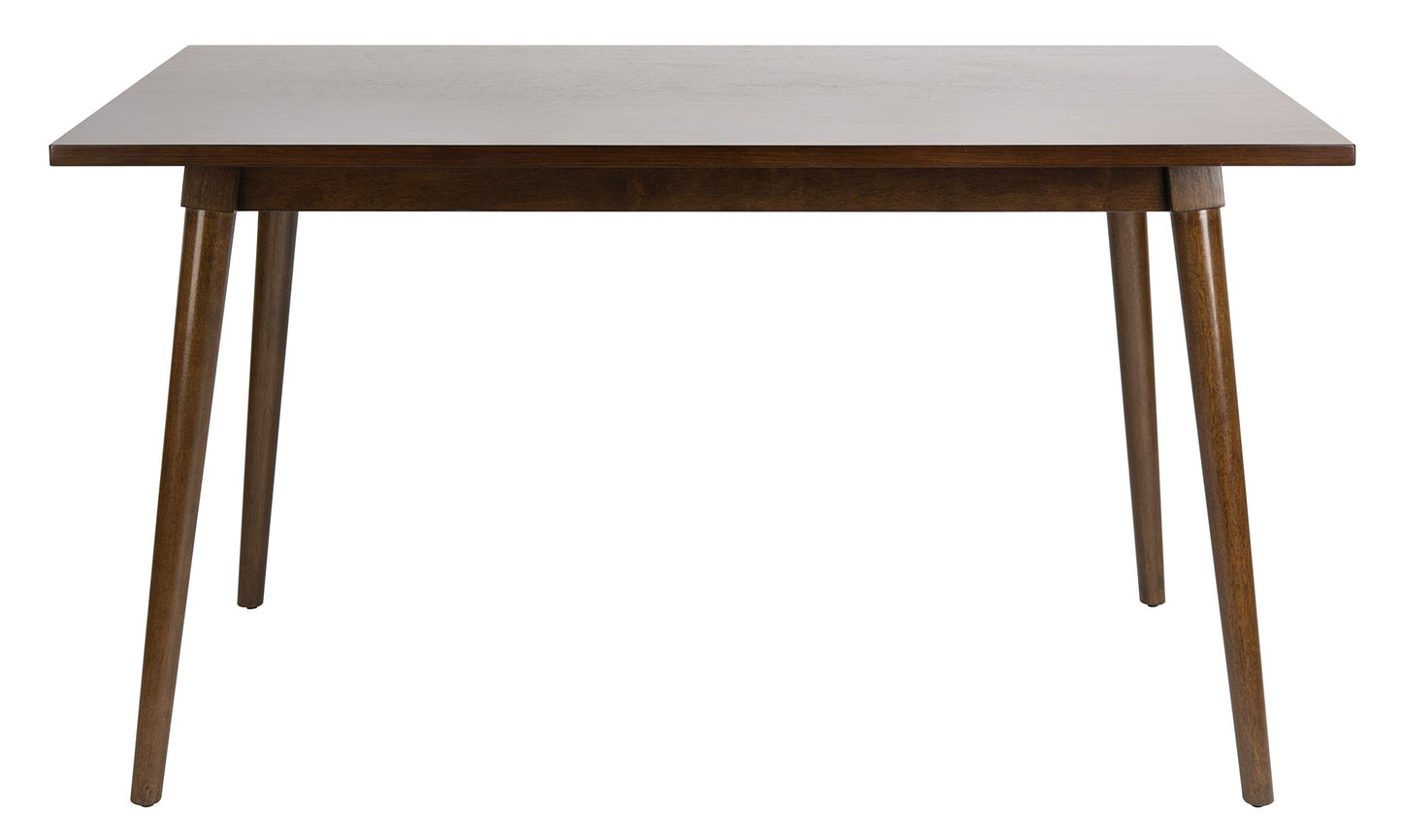 Safavieh Home Tia Modern Walnut Dining Table - WoodArtSupply