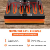 VEVOR 15x15 Heat Press Machine 8 in 1 Combo Tshirt Press Machine with Tumbler Press, 360° Swing Away Digital Multifunction Heat Transfer Sublimation VEVOR