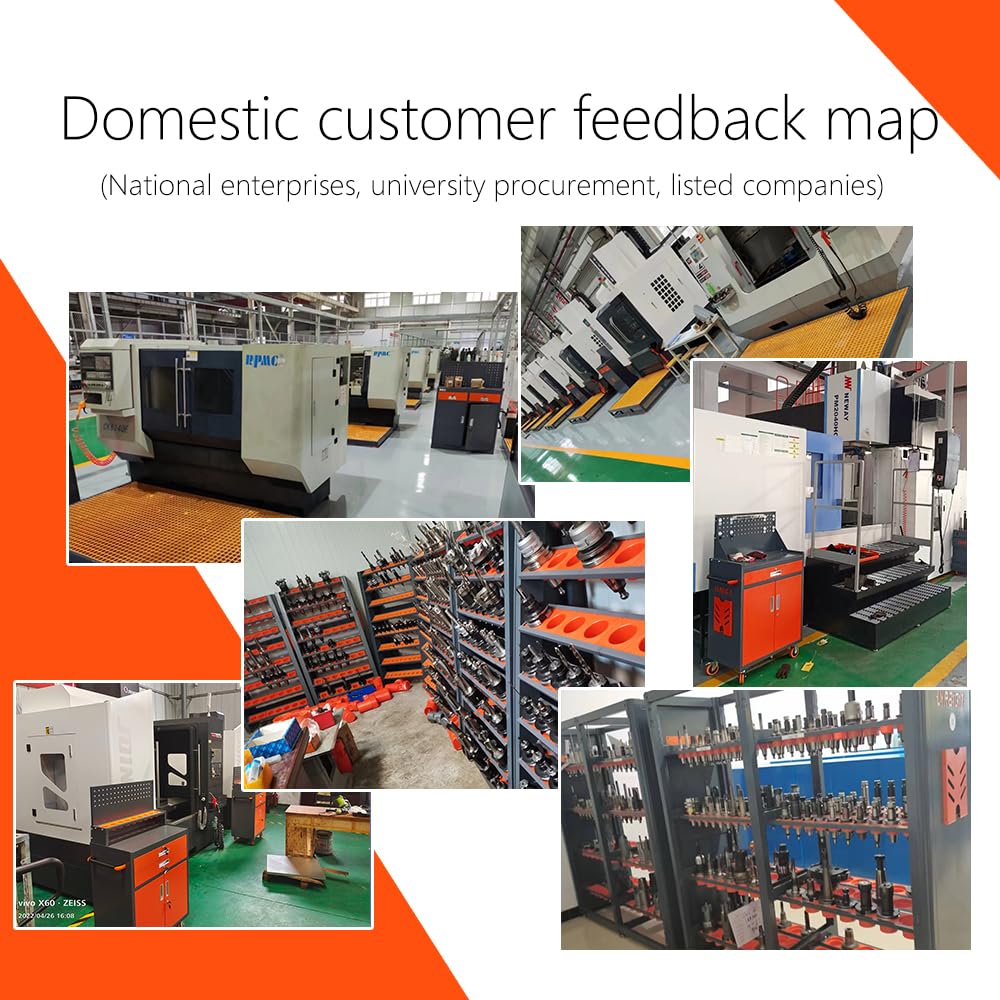 LYREIGN CNC Tool Rack CNC 40 Taper Tool Rack Small Arbitrary Position Tool Rack CNC Tool Storage Rack Placed on The Desktop CAT40-14CAP LYREIGN