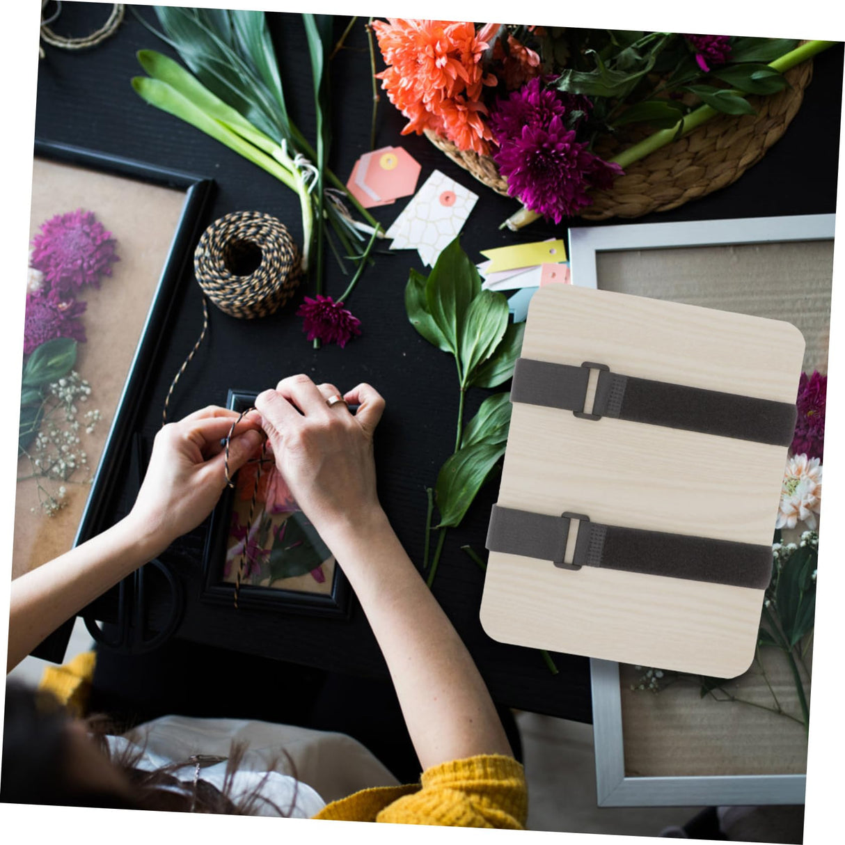 KONTONTY 1 Set Flower Pressing Drying Kit Flower Press Tool Plant Press Tool Flower and Leaf Press Kit Professional Flower Press Kit Dried Flower KONTONTY