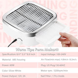 Makartt Nail Dust Collector 60W Extractor Vacuum Dust Collector for Nails Acrylic Nail Drill Dust Extractor Beauty Gift Nail Salon Equipment with 2 Makartt