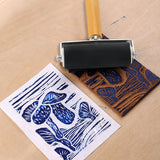 YEXPRESS 3 PCS Rubber Brayer Roller, Rollers Hard Rubber, Vinyl Roller for Printmaking, Wallpapers Stamping Gluing Application, 1.4, 2.4 and 4 Inch YEXPRESS