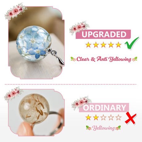 YIEHO UV Resin-200g Upgraded Crystal Clear Hard UV Curing Epoxy Resin Starter Supplies for Craft Jewelry Making YIEHO