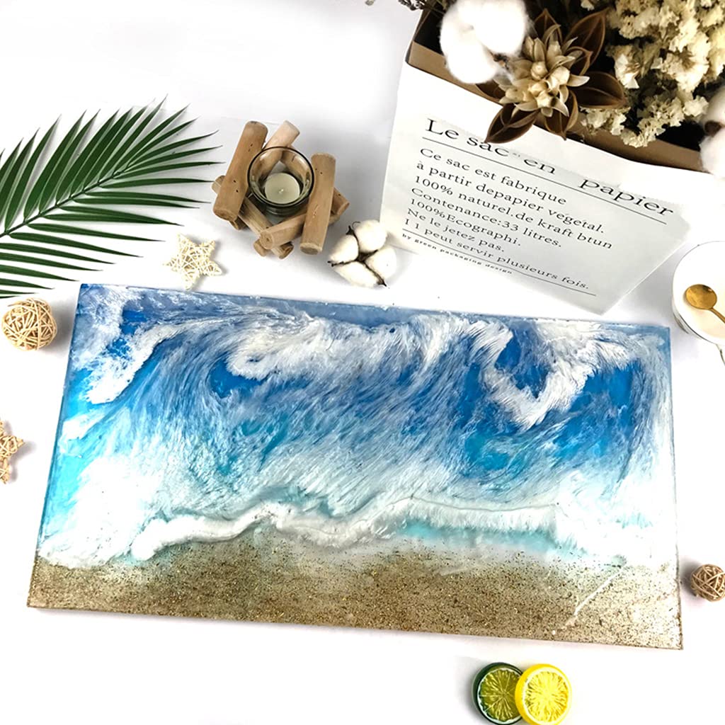 SOFEA Resin Pattern, River Table Silicone Mold with Table Legs Resin Epoxy Craft Polymer Clay Craft DIY Ornament Jewelry Making Tools SOFEA