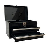 Workington Portable Metal Tool Chest with 2 Drawers, 14" 2-Drawer Tool Chest Cabinet with Ball Bearing Drawer Slides, Steel Tool Storage Box Workington