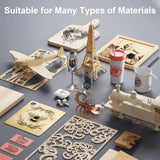 ORTUR Laser Engraver, Laser Master 2 S2 LF, 5.5W Output Laser Engraving Cutting Machine, 0.17 * 0.25mm Fixed-Focus Compressed Spot Eye Protection Ortur