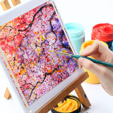 Transon Detail Thin Paint Brush Set 6pcs for Model Minature Craft and Art Painting Green TRANSON