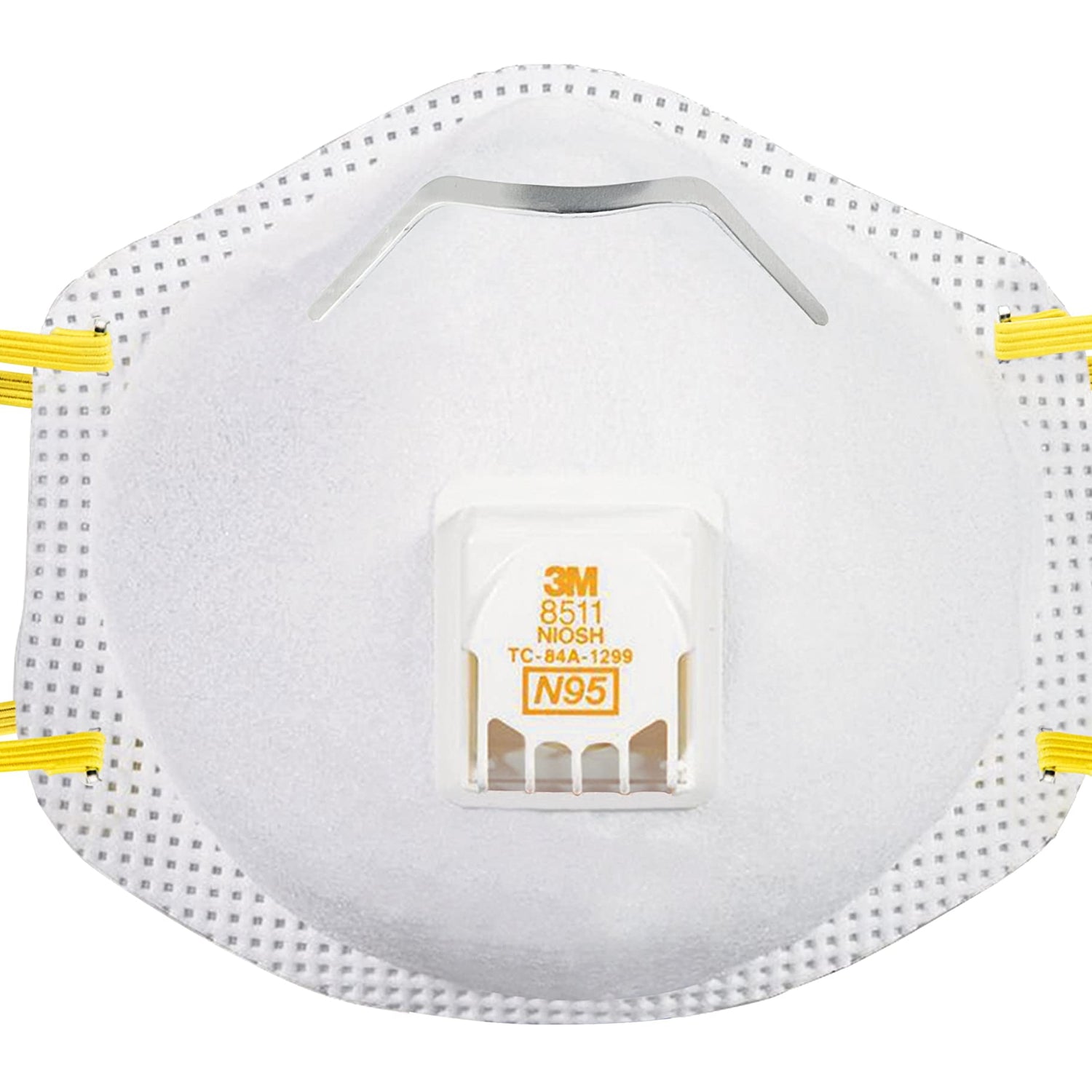 3M 8511 Drywall Sanding Valved Disposable N95 Respirator, Lightweight Convenient Design, 10 Pack 3M