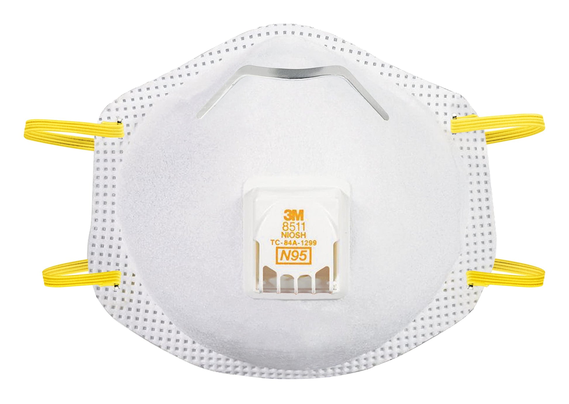 3M 8511 Drywall Sanding Valved Disposable N95 Respirator, Lightweight Convenient Design, 10 Pack - WoodArtSupply