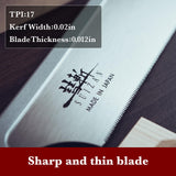 SUIZAN Japanese Dozuki Dovetail Hand Saw 9 1/2 Inch Pull Saw Tenon Saw for Cross-cut, Rip-cut, Slant Cutting (Japanese Dovetail Hand Saw) SUIZAN