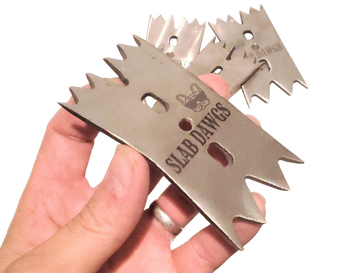 SLAB DAWGS Slab Clamping Dogs for Woodworkers to Secure Wood Slabs & Odd-Shaped Workpieces to CNC Routers and Work Benches - by Cerebrum Shoppe WoodArtSupply