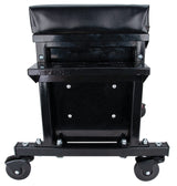 Performance Tool W85024 Drawer Creeper Rolling Work Seat with Tool Box for Mechanic Garages and Workshops, Black, 16x9-inch Seat Performance Tool