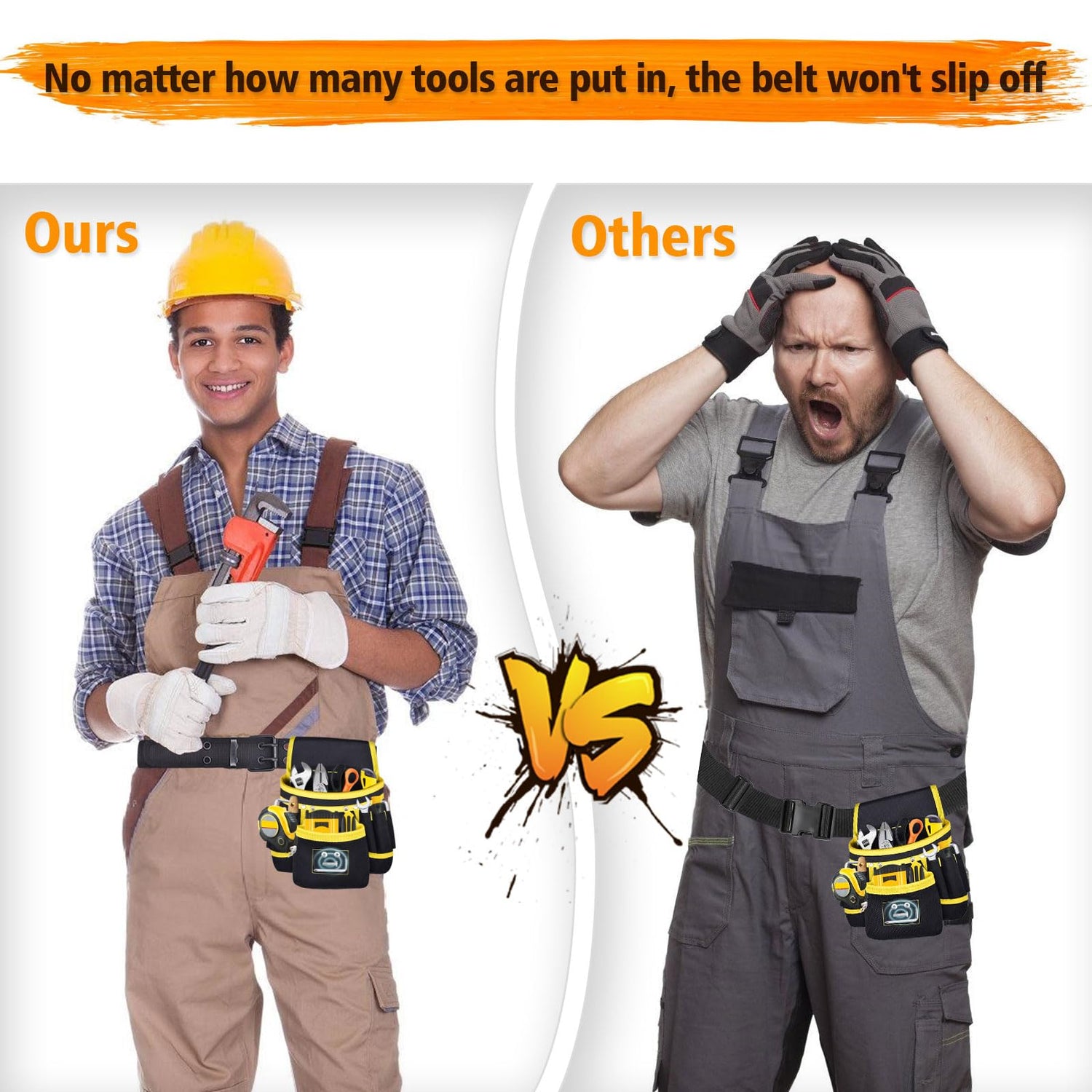 Tool Belt, Magnetic Tool Pouch with 26 Pockets for Men Heavy Duty Tool Pouch Bag, Detachable Tool Bags for Carpenter Electrician Construction Utility XonyiCos