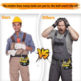 Tool Belt, Magnetic Tool Pouch with 26 Pockets for Men Heavy Duty Tool Pouch Bag, Detachable Tool Bags for Carpenter Electrician Construction Utility XonyiCos