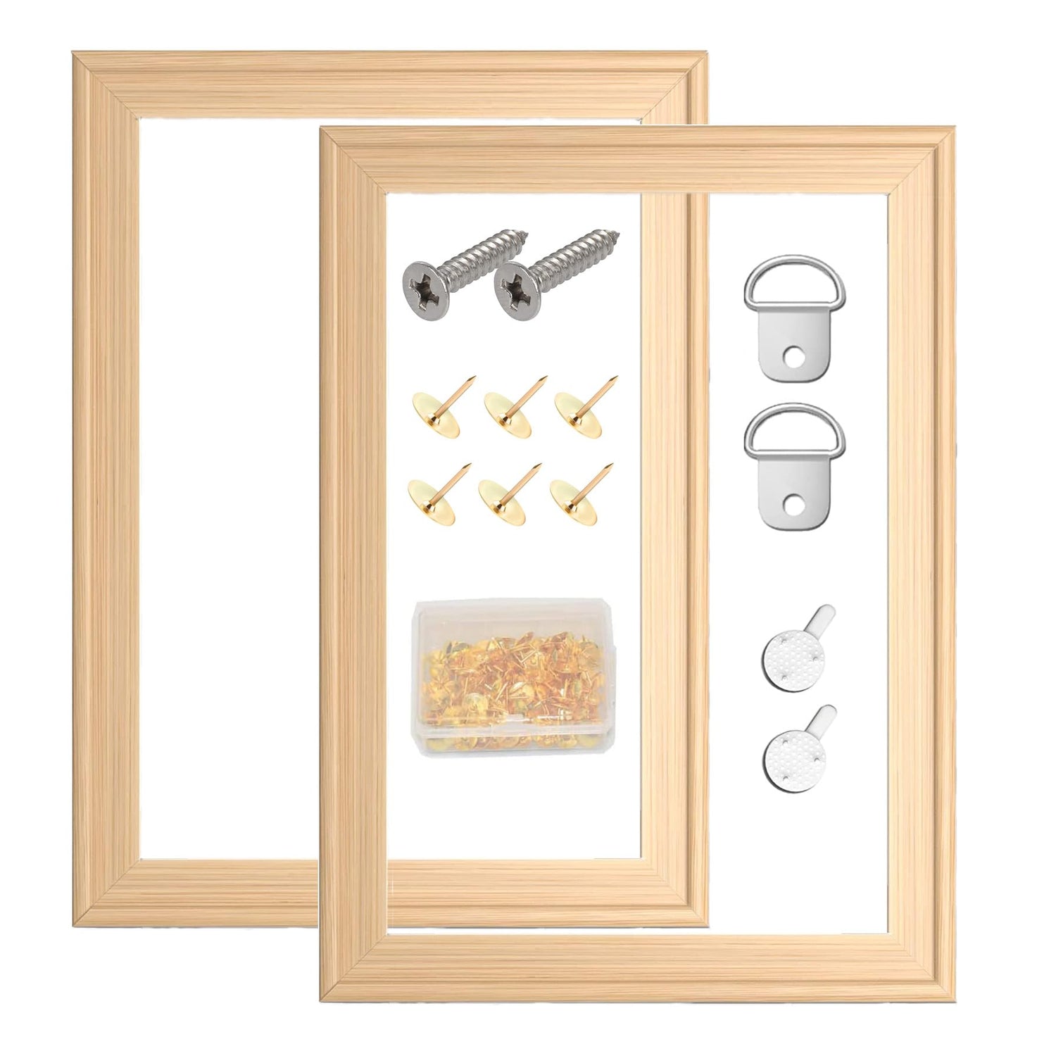 2 Pack 12"x 16" DIY Wood Canvas Stretcher Bars,Removable Canvas Frames Kit-Easy to Assemble,Wooden Frames Kit for Oil Painting,Diamond Yeeyeah