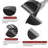 HARFINGTON Forstner Drill Bit 63mm (2-1/2") Tungsten Carbide Wood Forstner Bit Opener Cutter for Hinge Hole Drilling Woodworking, Black HARFINGTON