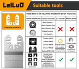 LEILUO Oscillating Multi Tool Blades 6 Pack Diamond Multitool Blades Kit for Grout Removal Fit DeWalt Milwaukee Makita Ryobi and More LEILUO
