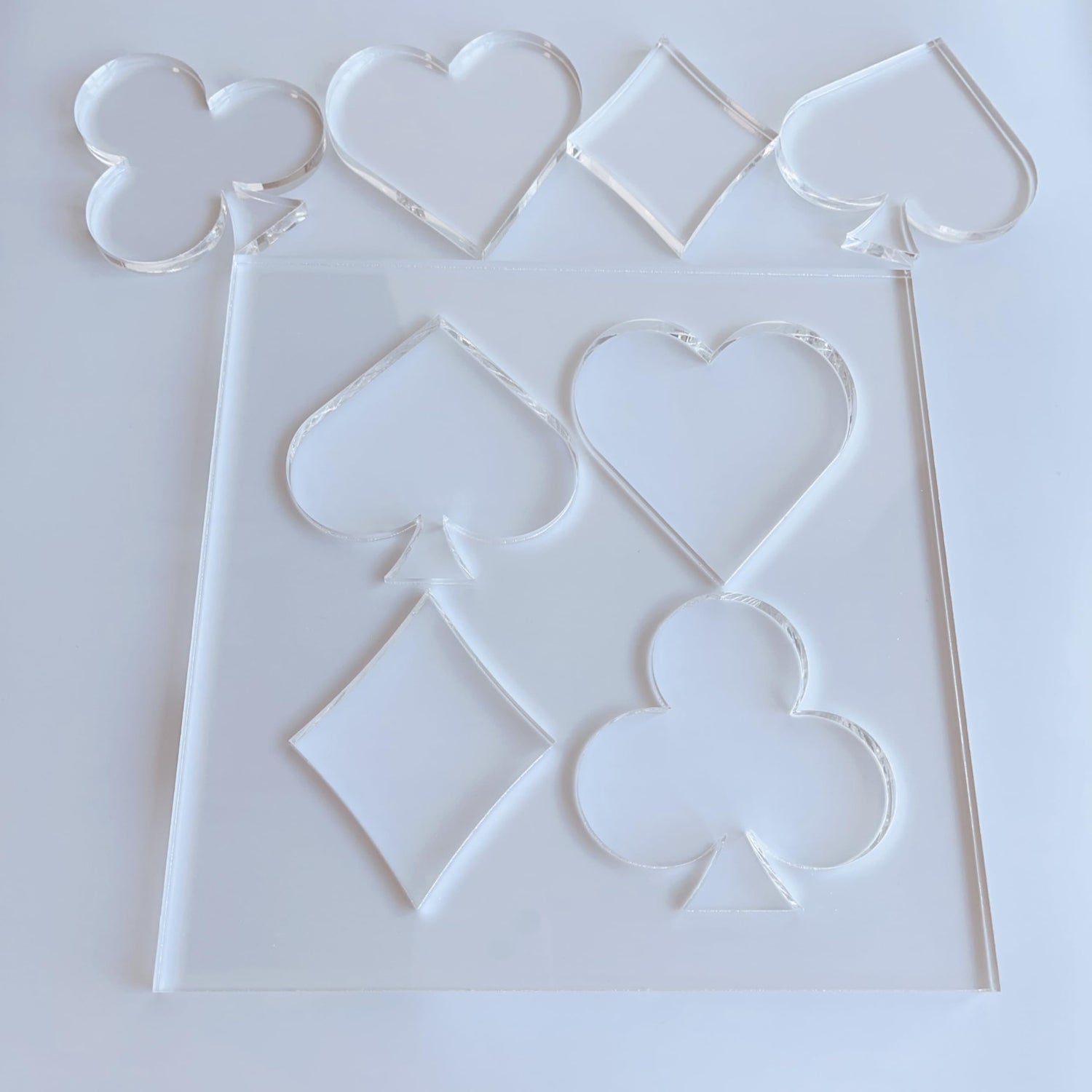 Card Suits Router Template, Router Inlay Template, Router Jig, Woodworking Template, Craft Template Phocaea