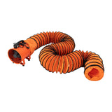 Utility Blower Fan, 10 inch Ventilator Blower, 2800/3300RPM Extractor Fan Blower, Portable Industrial High Velocity Blower-with 32.8 ft/10 m Duct Yellulu