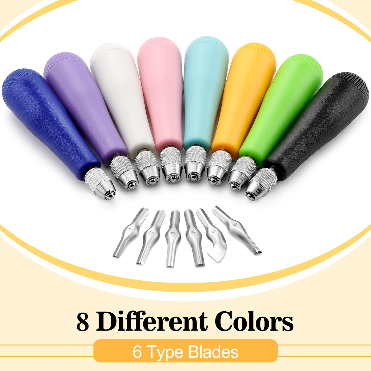 Umigy Craft Linoleum Cutter Kit Carving Tools Assortment Linocut Tools ...