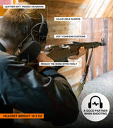 Hocazor Upgrade Bluetooth 5.4 Shooting Ear Protection with Sound Amplify Electronic Digital Safety Ear Muffs Slim Hearing Protector for Shooting Hocazor