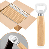 24pcs Bottle opener Beer Opener with Wooden Handle for engraving Cider Wine Bottle Opener Party Wedding Gifts YFANITI