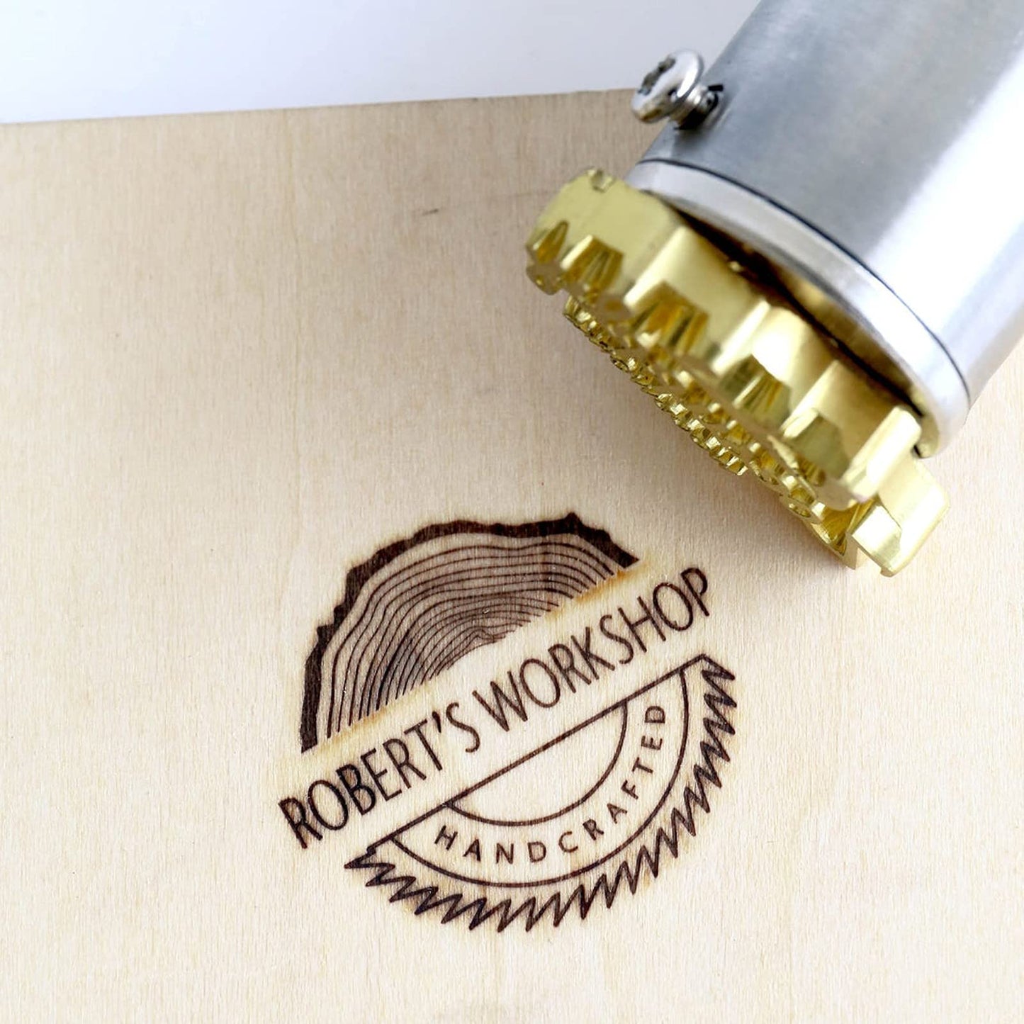 Custom Electric Branding Iron for Personalised Wood and Leather Stamping (1"x1") - WoodArtSupply