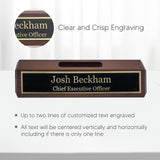 Engraving International Elegant Wood Name Plate for Desk | Custom Desk Name Plate Personalized Gift for Office, The Perfect Engraved Name Plaque - ENGRAVING INTERNATIONAL IF YOU CRAVE IT. ENGRAVE IT