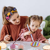 Natural Wood Slices - 30 Pcs 3.5-4 inches Craft Unfinished Wood kit Predrilled with Hole Wooden Circles for Arts Wood Slices Christmas Ornaments DIY Brmeday