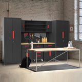 Torin Storage System, Includes Steel Cabinets Drawers Rolling Chest and Pegboard-Perfect for Organizing Garage and Tools 8 Piece Gabinets Set, Torin