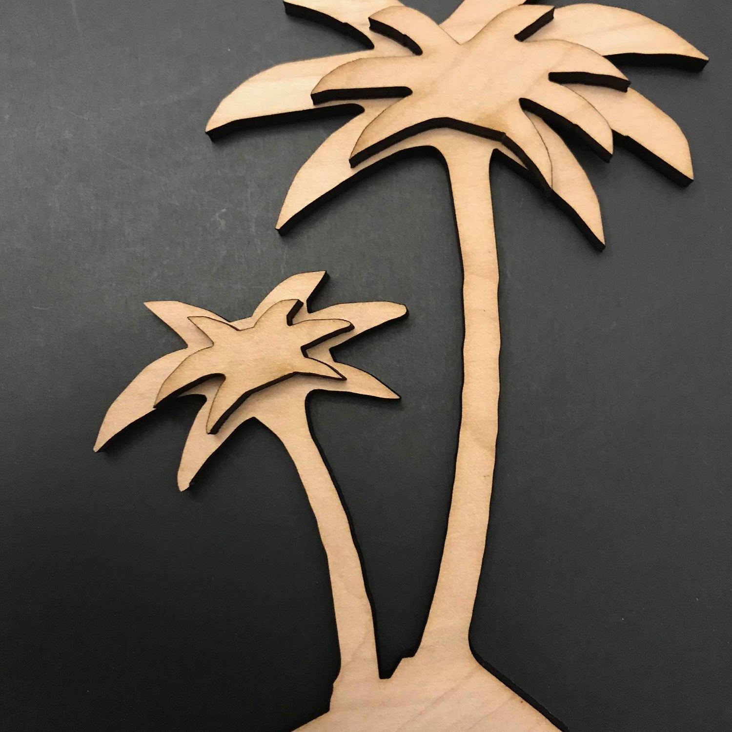 14-Pack Sea Life Beach Ocean Decor Wall Unfinished Wood Cutout Crafts Shapes Cut Outs Sea Turtle, Mermaid, Palm Tree, Texan Wood Crafts