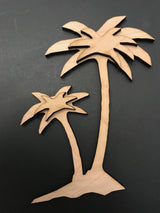 14-Pack Sea Life Beach Ocean Decor Wall Unfinished Wood Cutout Crafts Shapes Cut Outs Sea Turtle, Mermaid, Palm Tree, Texan Wood Crafts