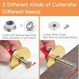 YOSELIN Dovetail Jig Wheel Marking Gauge Plus Set，Micro Adjuster Multifunctional Cutting Wheel Woodworking Scribing, Metric and Imperial Scales, YOSELIN