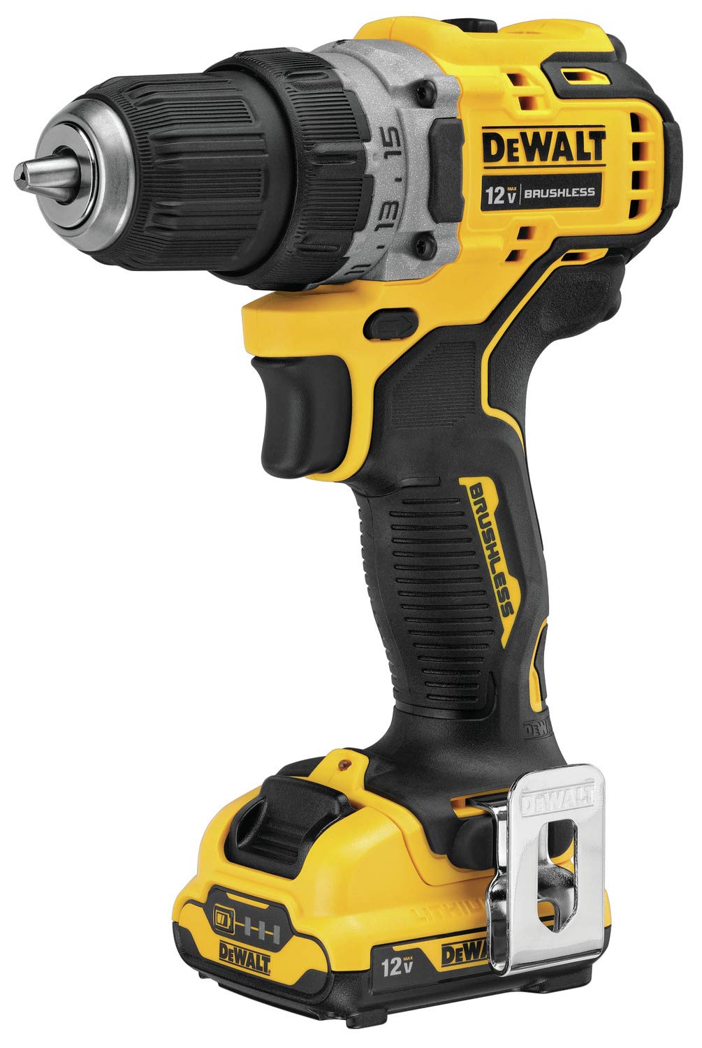 DEWALT XTREME 12V MAX* Cordless Drill / Driver Kit, 3/8-Inch (DCD701F2) DEWALT