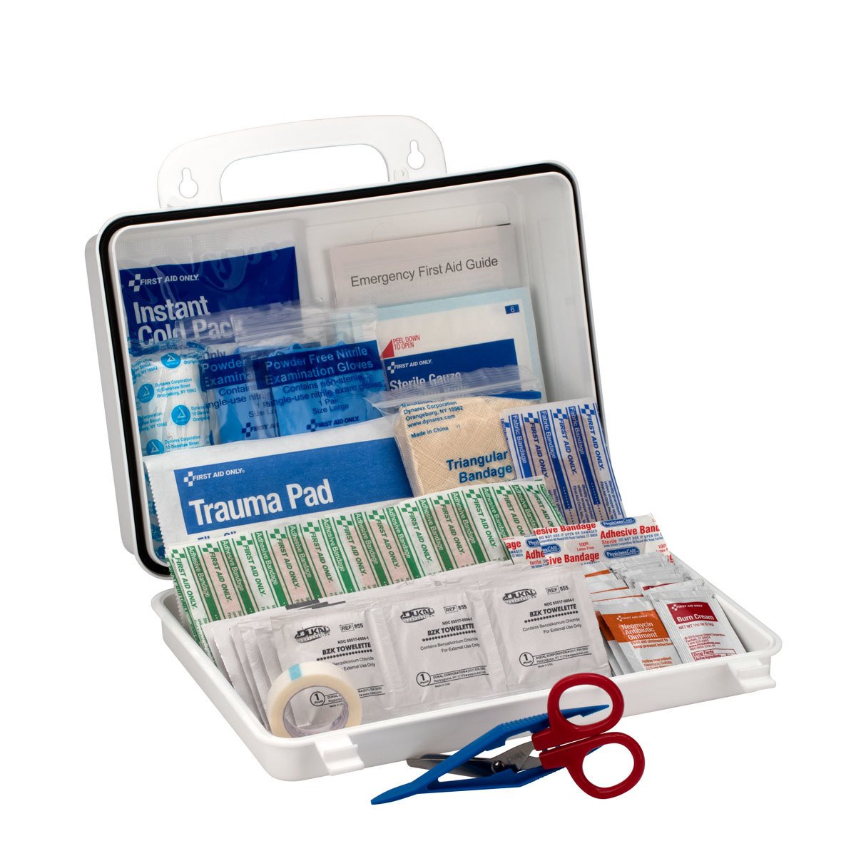 First Aid Only 9301-25P 25-Person Contractor's Emergency First Aid Kit for Home Renovation, Job Sites, and Construction Vehicles, 176 Pieces First Aid Only