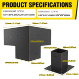 pergola Brackets 6x6 Woodworks Pergola kit Modular Modern Outdoor Pergola Hardware Kit DIY Elevated Wood Stand kit Includes 4 Bracket Shoulders 4 Likeem