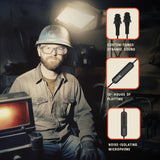 Elgin Ruckus Wireless Bluetooth Earplug Headphones, 25 dB Noise Reduction Ear Plug Earbuds, Noise Cancelling Mic, 12 Hour Battery, IP65 sweatproof, Elgin