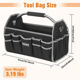 Kowsinde 16 Inch Tool Bag, Electrician Tool Bag, Open Top Tool Bags, 26 Pockets Can Hold Many Tools, Steel Handle and Removable Shoulder Strap KOWSINDE