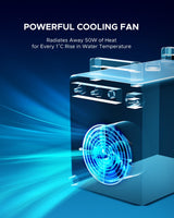 OMTECH 9L Industrial Water Chiller 2.6gpm CW-3000 Water Cooler for 40W K40 CO2 Laser Engraving & Cutting Machines, Water Cooling System Radiates 50W OMTech