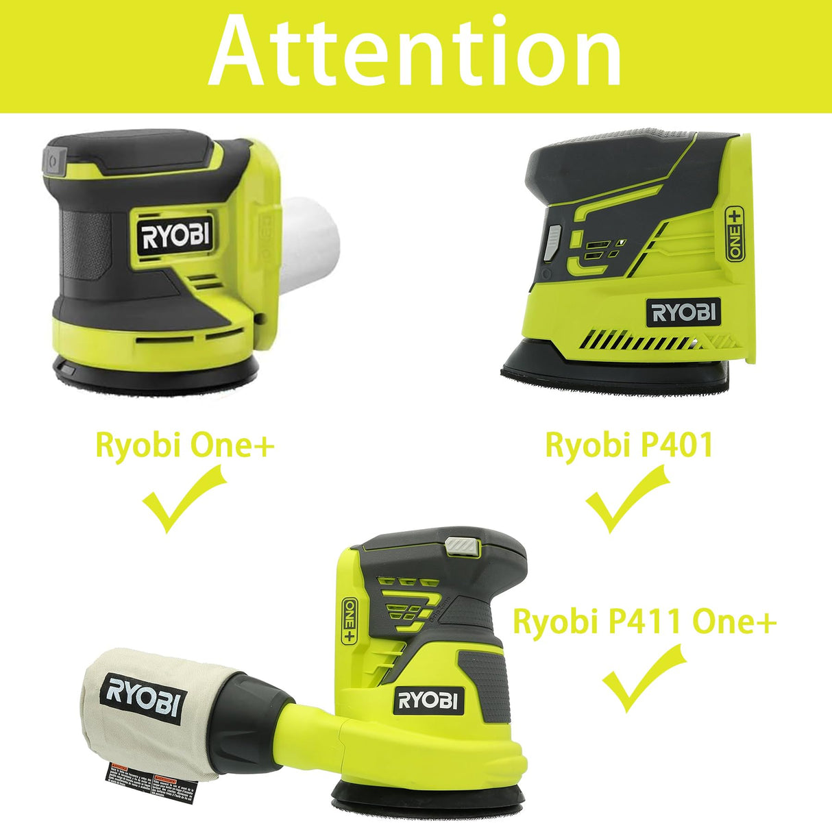 khanka Hard Case Replacement for Ryobi One+/P411 One+/P401 18V Random Orbit Power Sander,Case Only. khanka