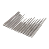 NEIKO 02626A Punch and Chisel Set | 16 Piece | Cold Chisels, Taper, Pin & Center Punches | Chrome Vanadium Steel | Roll Up Pouch | Chisel Tip Gauge | Neiko