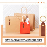 Wavyknot 100 Pcs Leather Key Fobs Kit Blanks DIY Laser Engraving Keychain for Leather Keychain Making Supplies (Dark Brown,3.7 x 0.7 Inches) Wavyknot