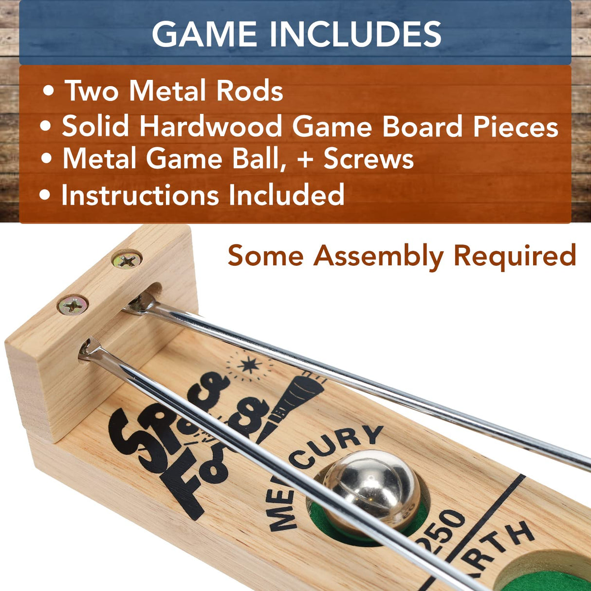 WE Games Shoot the Moon - Solid Wood, 18 in. WE Games