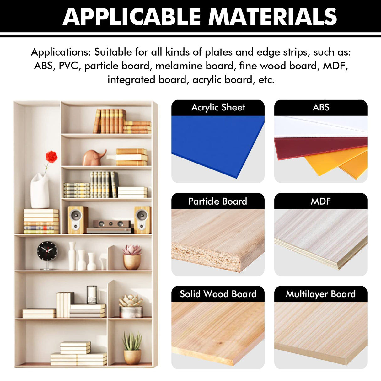 YUCHENGTECH Woodworking Edge Bander Banding Machine Portable Edge Bander Curve Straight Edge Banding Machine With Speed Control 5-10m/min (110V, YUCHENGTECH