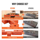 VEVOR Router Table Setup Bars, 14 pcs, Precision Aluminum Setup Blocks Height Gauge Set, with Laser Engraved Size Markings Storage Case, Measuring VEVOR