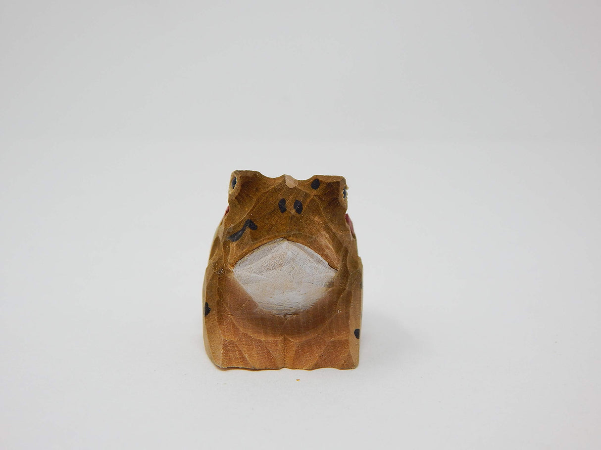 Selsela Toad Figurine Statue Decoration Small Animal Frog Art Sculpture Wood Carving Miniature Selsela