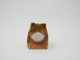 Selsela Toad Figurine Statue Decoration Small Animal Frog Art Sculpture Wood Carving Miniature Selsela