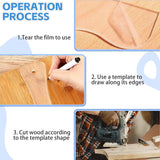 TRINKA Charcuterie Board Template Set - 6 Pcs Acrylic Router Templates for Woodworking | Handle Cutting Board Templates with 4 Pens | Angled Curvy TRINKA