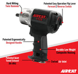 AIRCAT Pneumatic Tools 1125: 1/2" Composite Impact Wrench 1250 ft-lbs AIRCAT